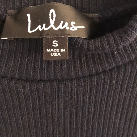 Long sleeve navy blue dress - Picture 3 of 3